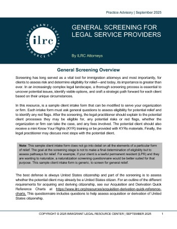 first page of the resource